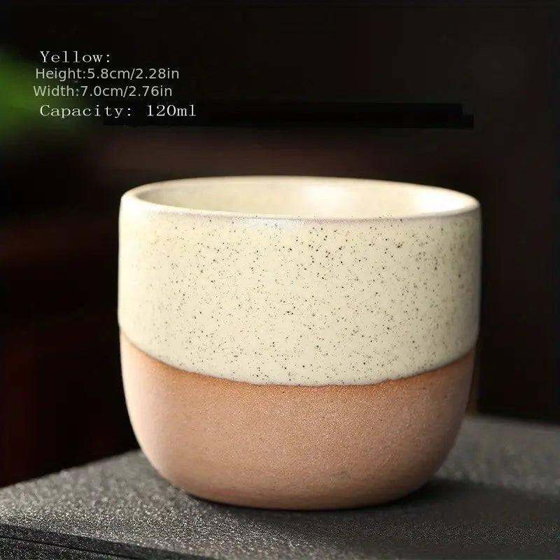 Handmade Boho Ceramic Teacup 120ml/4oz